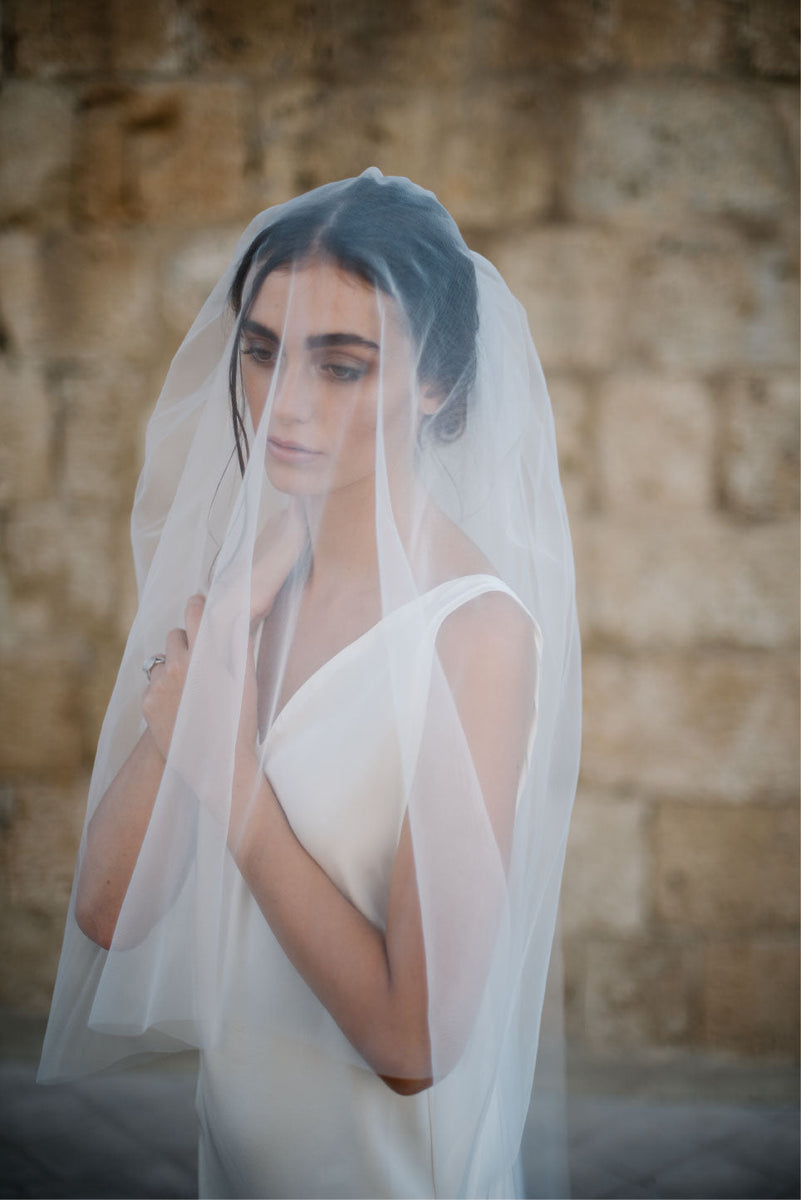Daphne Newman Silk Tulle Blusher Wedding Veil, Ivory. Daphne Newman, Custom Veil New Wedding Dress - Stillwhite main image 2