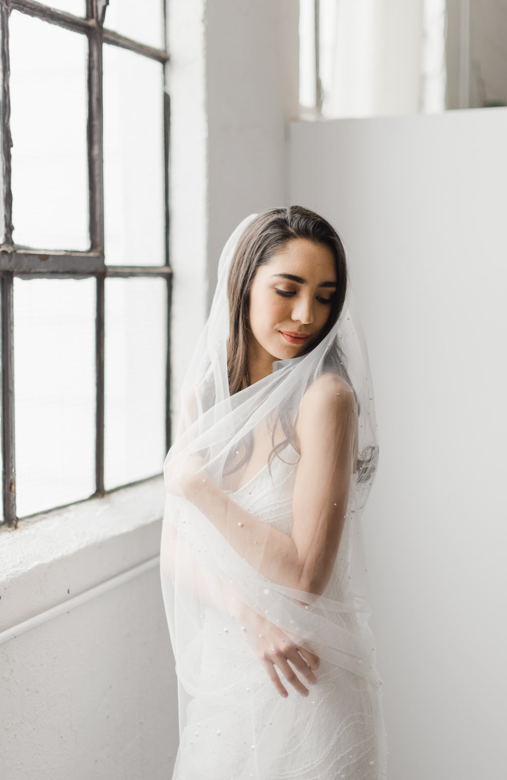 Siena Embellished Wedding Veil - Daphne Newman Design