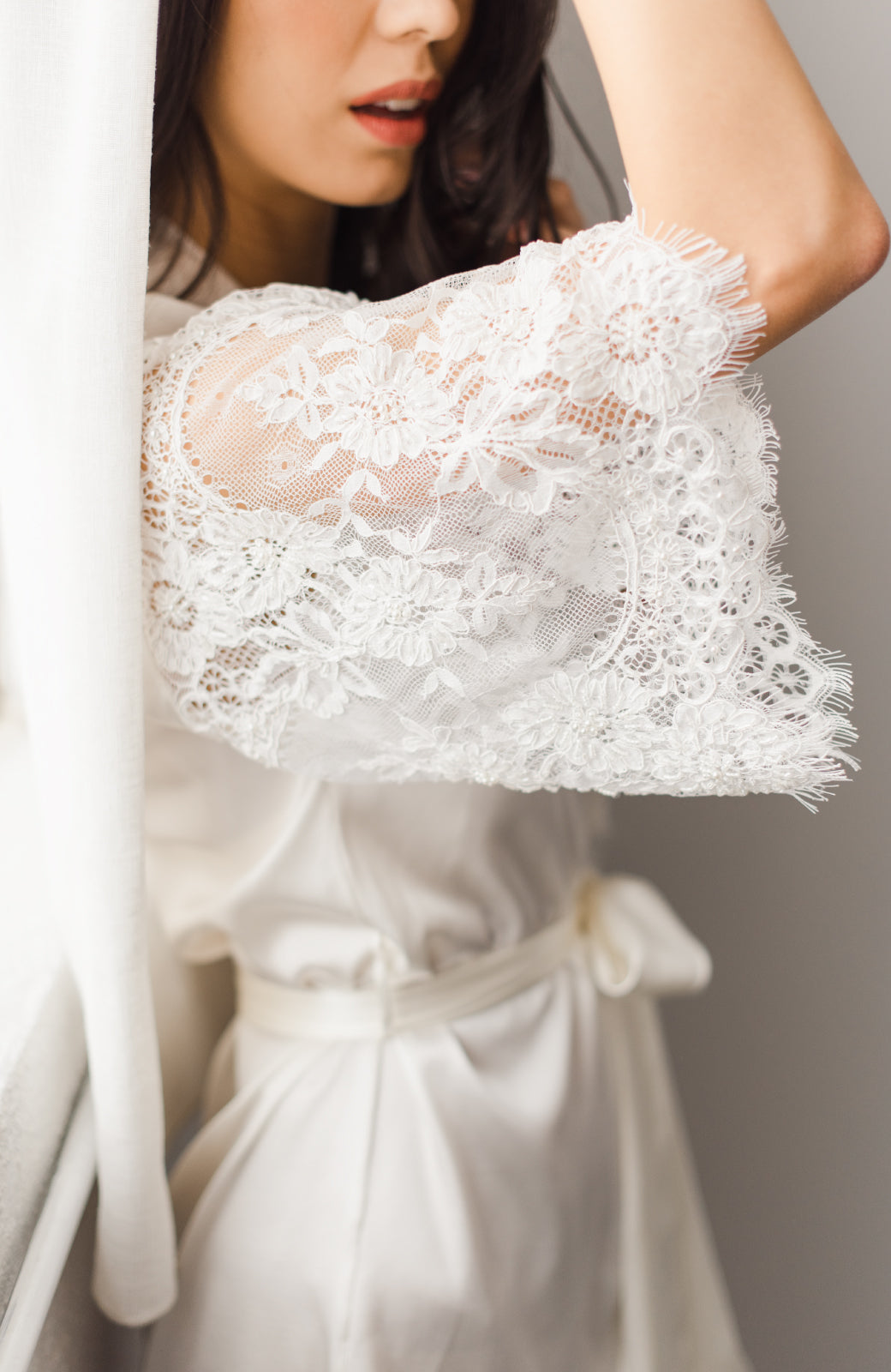Elle Silk Bridal Robe - Daphne Newman Design