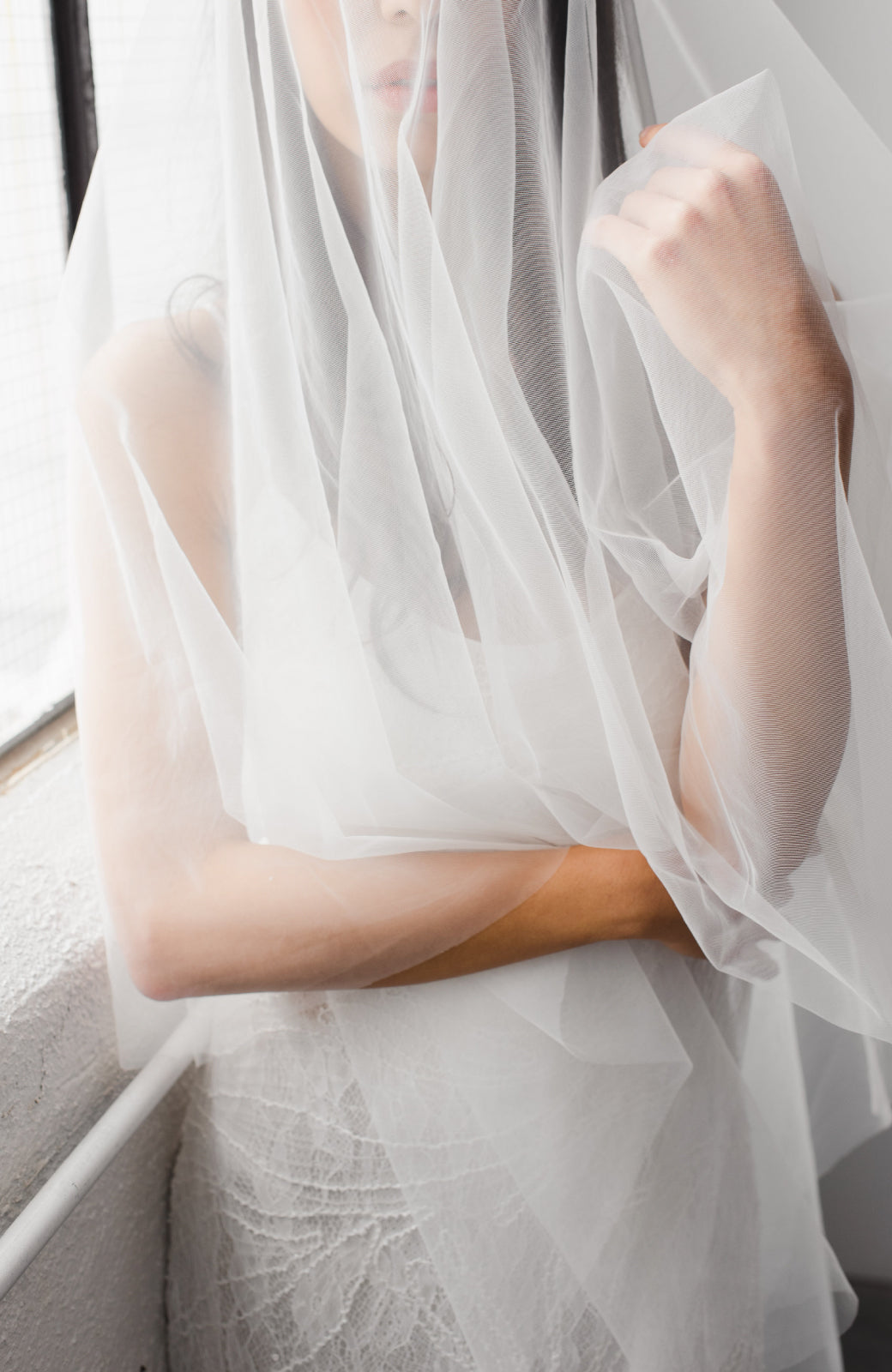Daphne Newman Silk Tulle Drop Wedding Veil – Daphne Newman Design