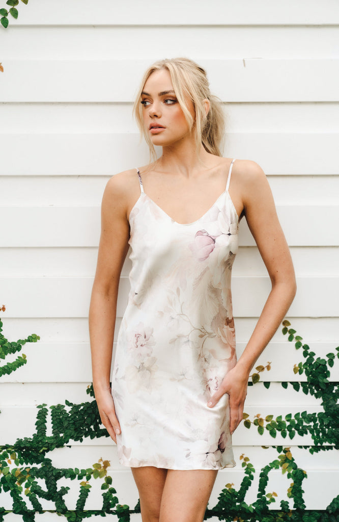 Floral Silk Bridal Slip